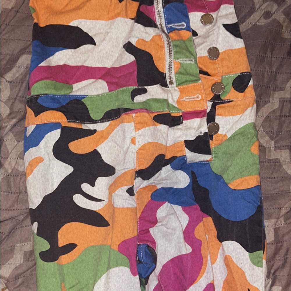 Rainbow Colorful Camouflage Jumpsuit